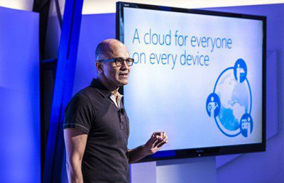 CEO Satya Nadella đang lèo lái con thuyền Microsoft theo hướng tập trung nhiều hơn vào điện toán đám mây.