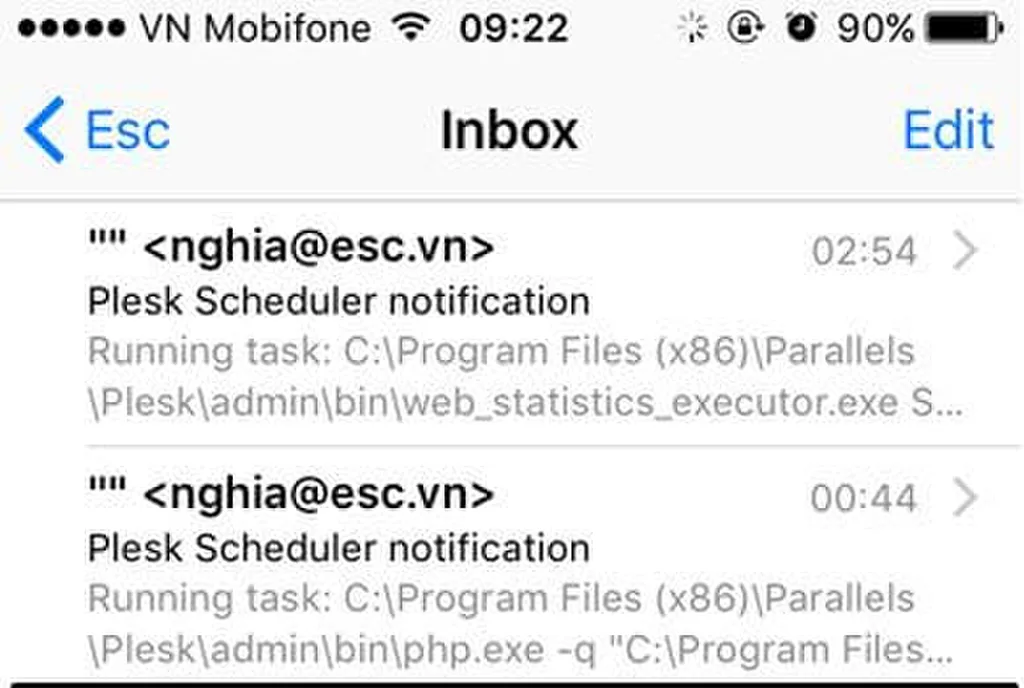 Hoàn tất cài đặt Mail trên iOS