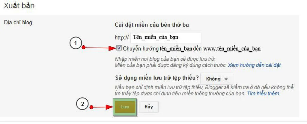 Tích chọn chuyển hướng domain gốc về www