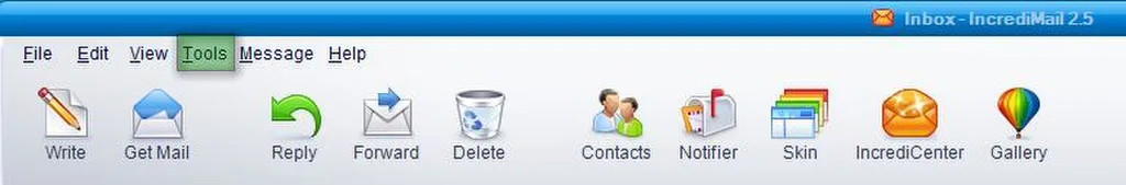 Chọn menu Tools