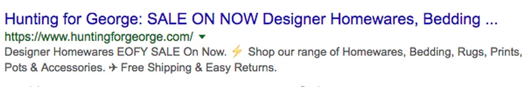 meta description hunting for george