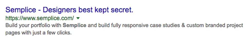 meta description semplice