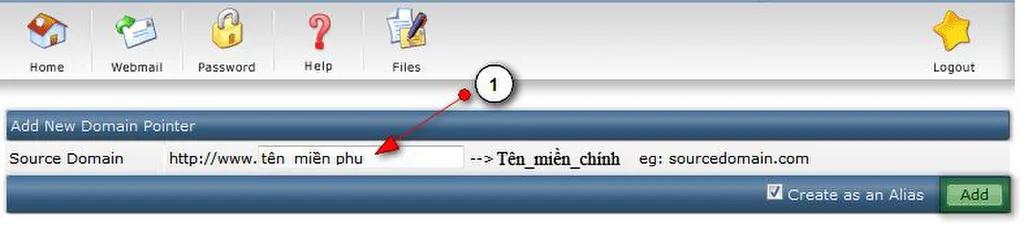 Thêm tên miền phụ và hoàn tất