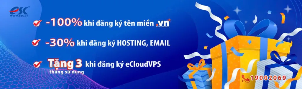 CƠ HỘI TUYỆT VỜI ĐỂ SỞ HỮU TÊN MIỀN, HOSTING, EMAIL VÀ ECLOUDVPS VỚI CHI PHÍ SIÊU TIẾT KIỆM